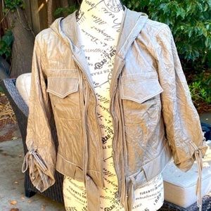 EUC Olive Hoodie Jacket size small